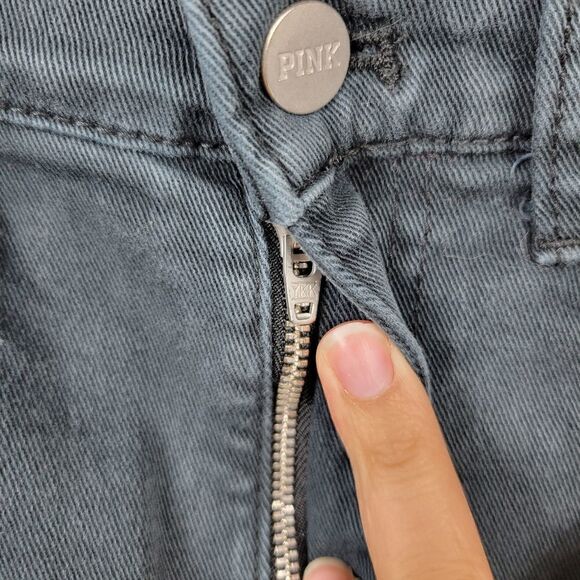 Pink Victoria's Secret Denim Shorts. Black 4#023 - Picture 9 of 14